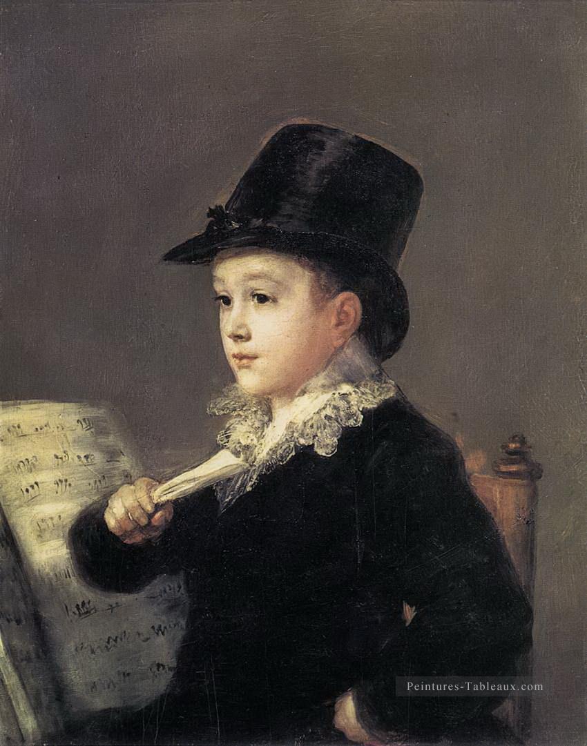 Portrait de Mariano Goya Francisco de Goya Peintures à l'huile